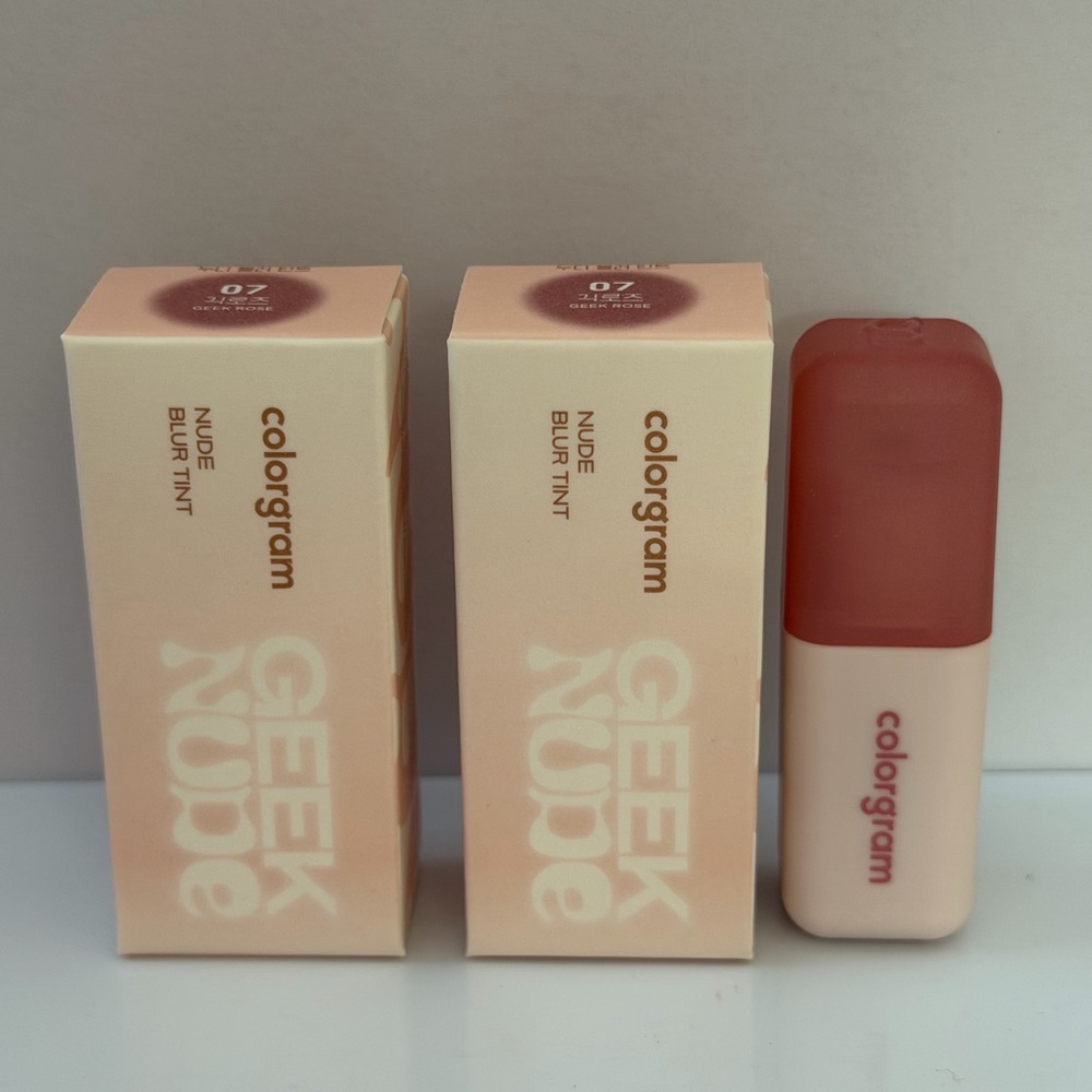 2 x Colorgram Nude Blur Tint - 07 Geek Rose - 5g, K-Beauty, New in Box